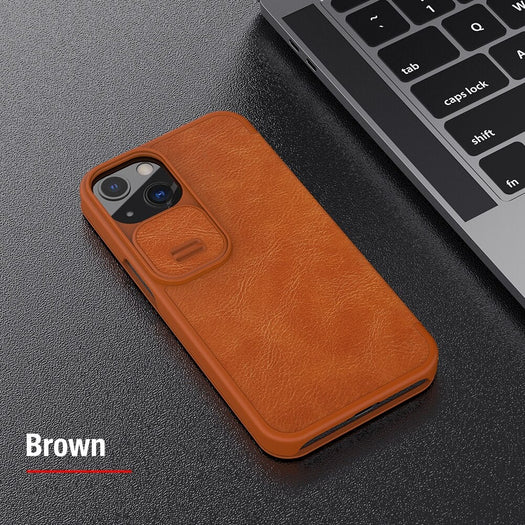 Nillkin Qin Leather Flip Case For iPhone 13 Pro Max - planetcartonline