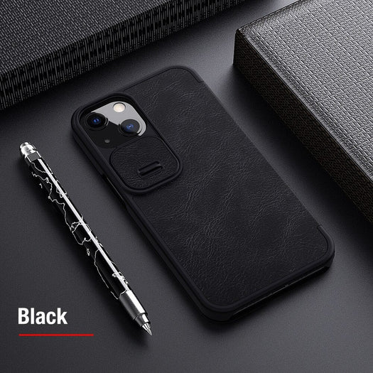 Nillkin Qin Leather Flip Case For iPhone 13 Pro - planetcartonline