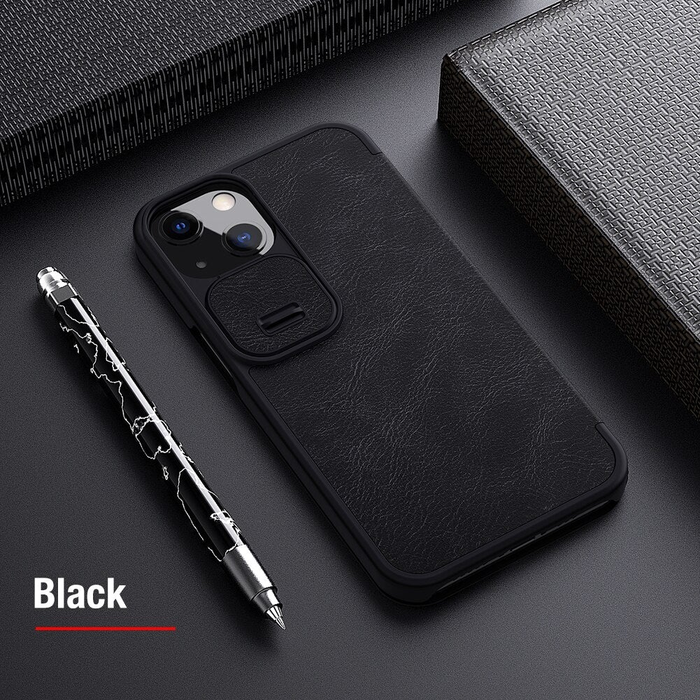 Nillkin Qin Leather Flip Case For iPhone 13 Pro - planetcartonline