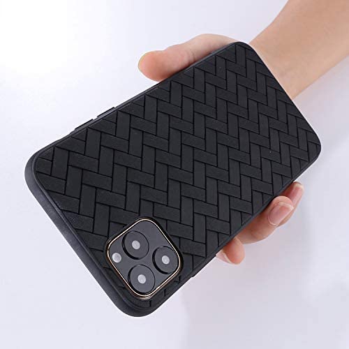 Joyroon Milan Series Cross Grid Pattern Case for iPhone 11 Pro Max Black