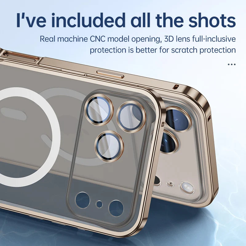 Frosted Metal Magsafe Bumper Case For iPhone 17 Series