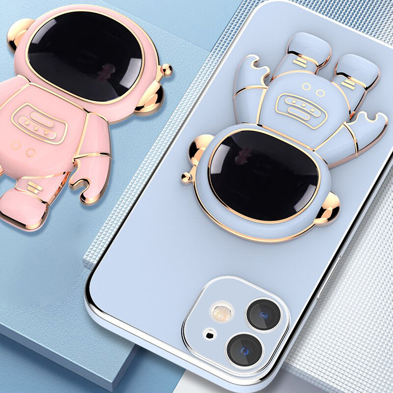 Astronaut Luxurious Gold Edge Back Case For iPhone 11 Pro Max