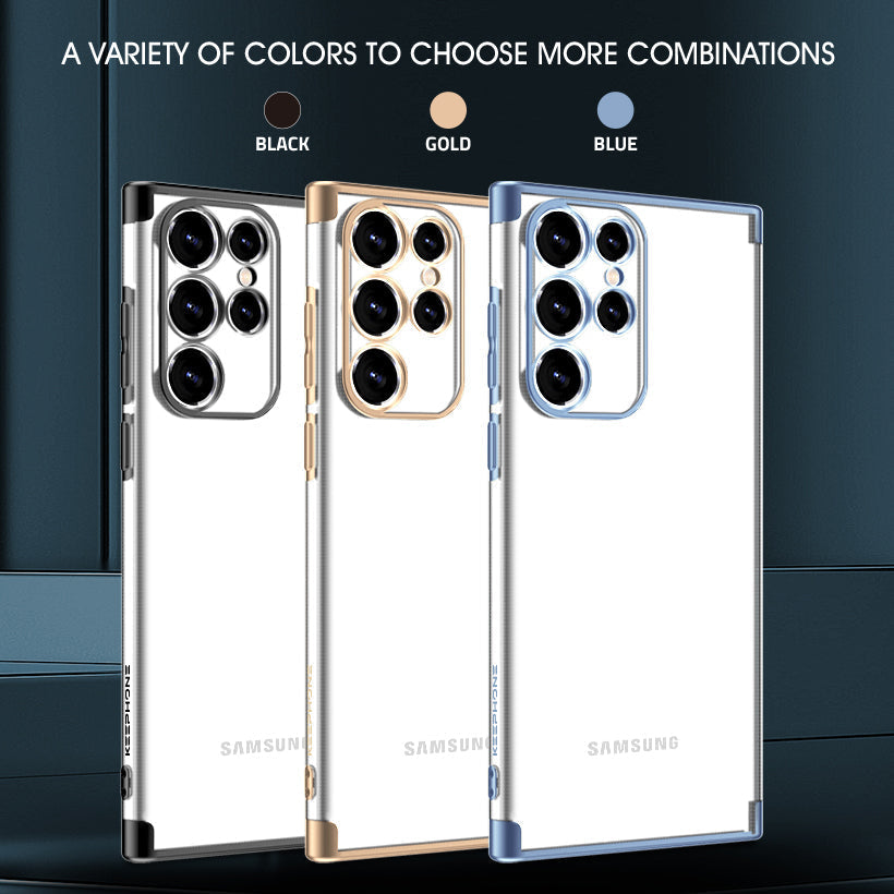 Luxury Transparent Clear Back TPU Case For Samsung Galaxy S22 - Premium Cases