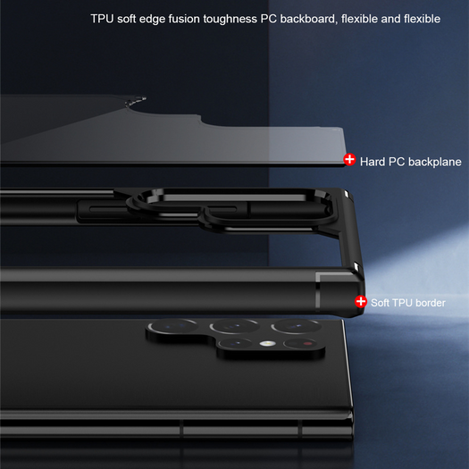 Shockproof Transparent Hard Back Soft Silicone Frame Case For Samsung Galaxy S22 - Premium Cases