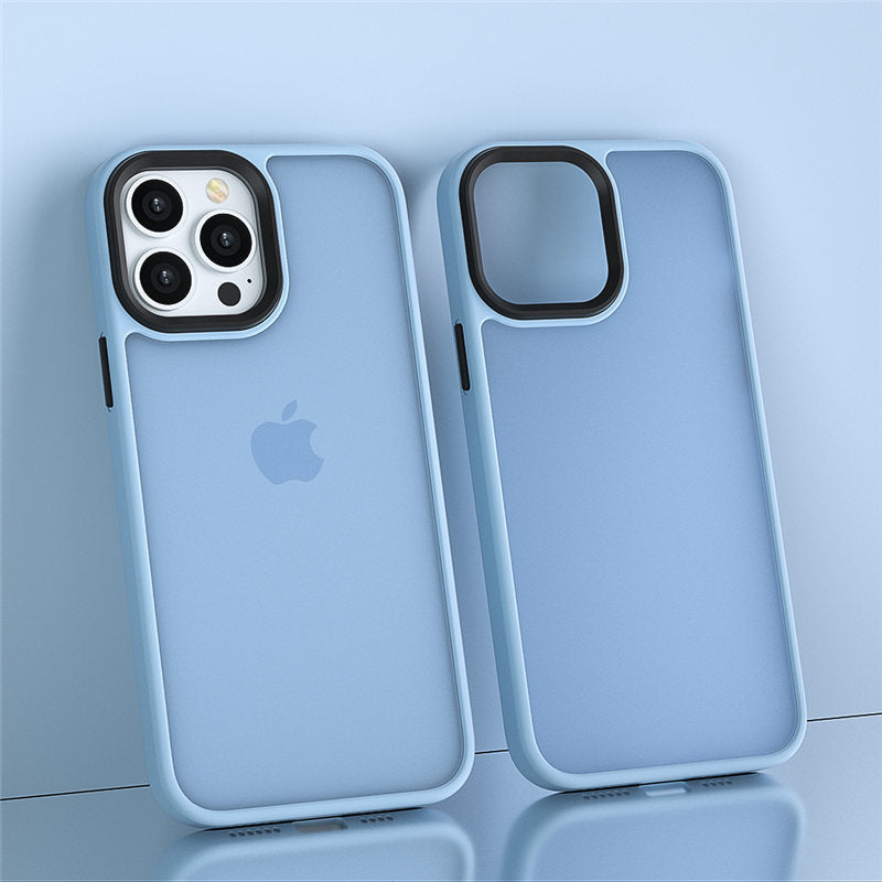 Forsted Transparent Matt Shockproof Heavy Duty Bumper TPU + PC Back Case Cover for iPhone 15 Plus