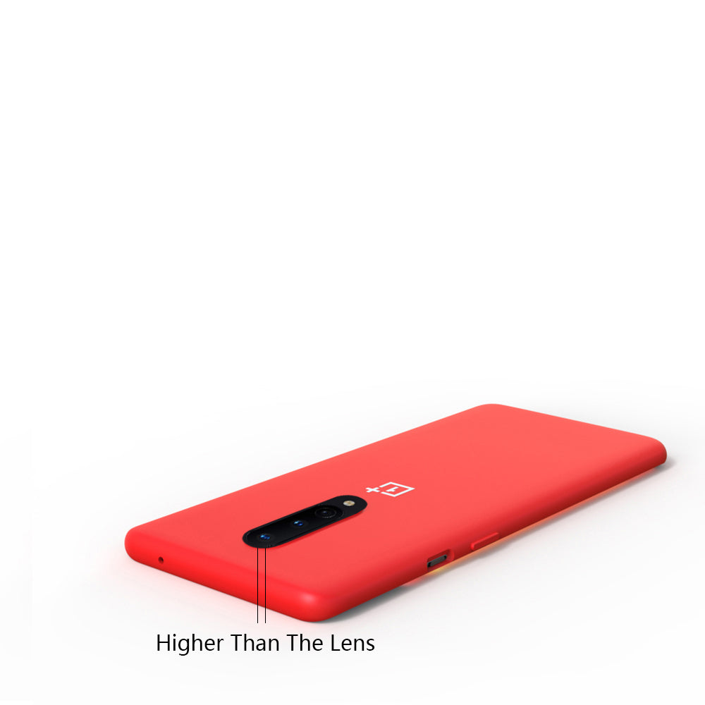 Premium Liquid Silicone Back Case Cover For OnePlus 8