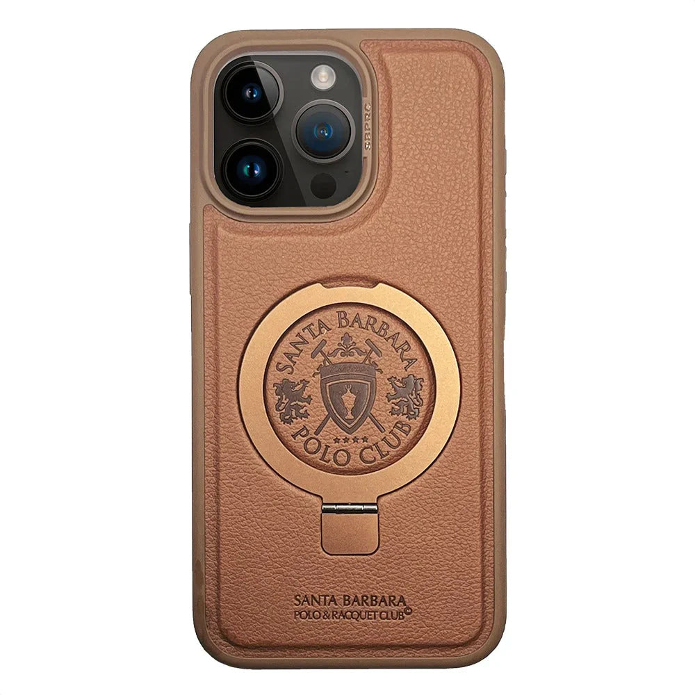 Santa Barbara Classic Primo Series Genuine Leather Case For iPhone 15 Pro Max