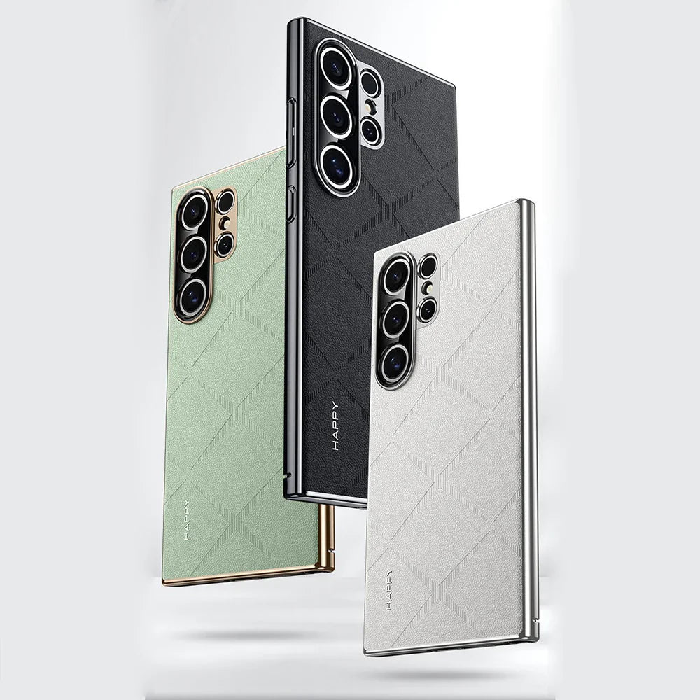 Premium Leather Business Case For Samsung S25 Ultra