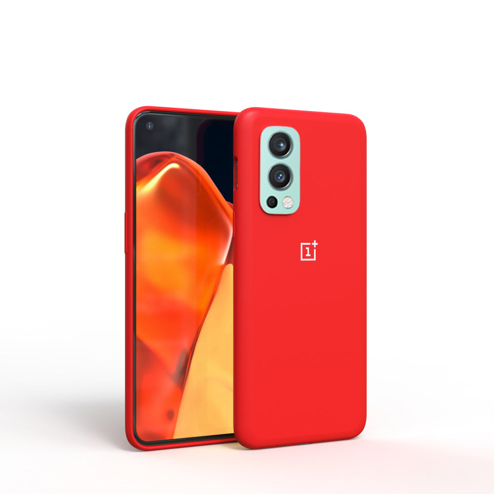 Premium Liquid Silicone Back Case Cover For OnePlus Nord 2