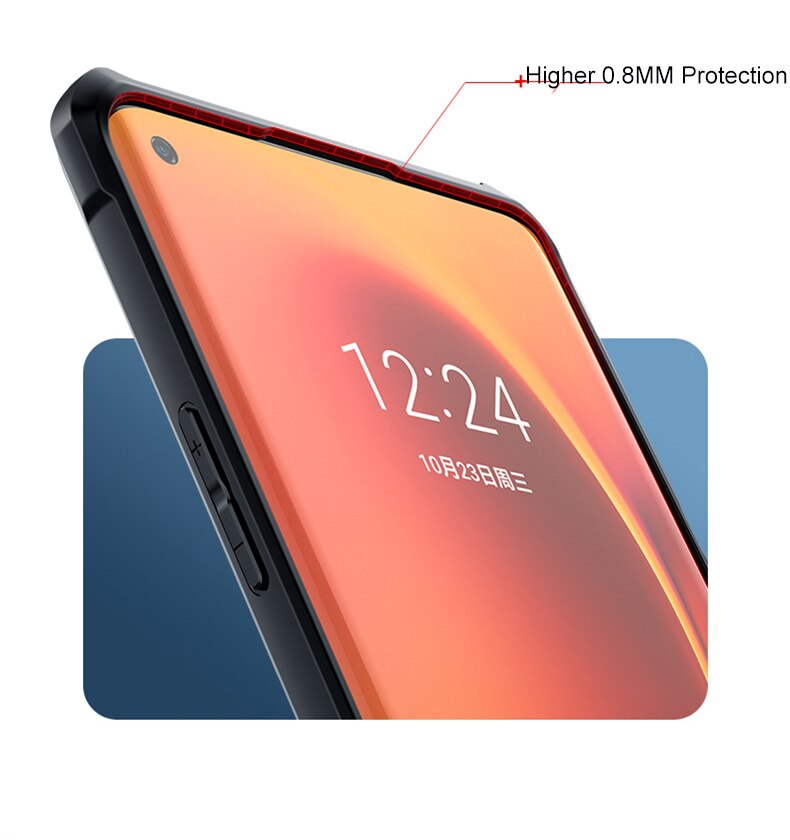 Anti-knock Heavy Duty Transparent Shockproof Bumper TPU + PC Back Case Cover for For OnePlus 8 Pro - Premium Cases