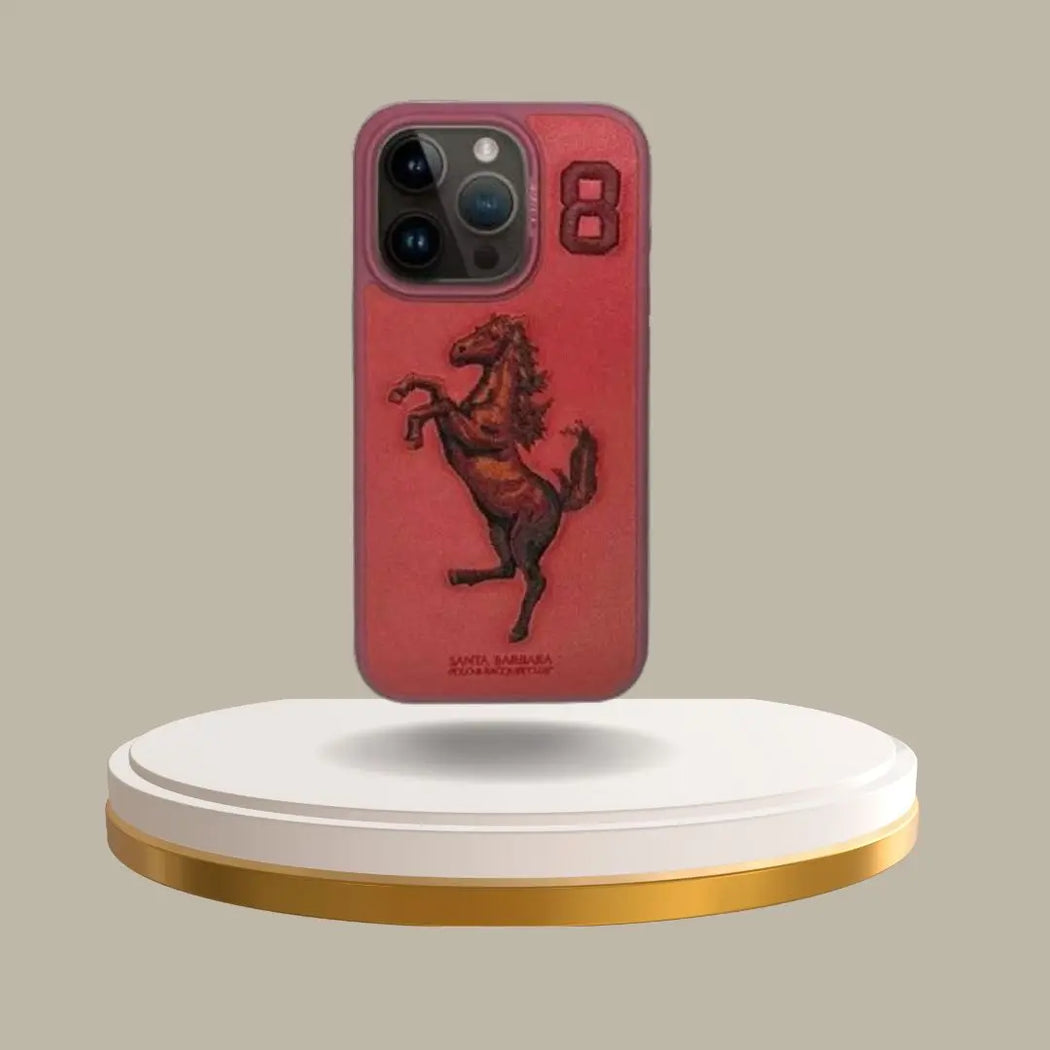 Santa Barbara Classic Boris Series Genuine Leather Case For iPhone 15 Pro