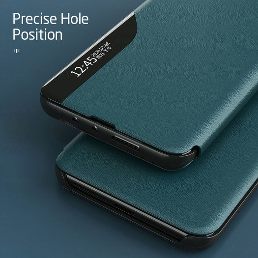 PU Leather Smart View Stand Flip Case For Oneplus 10 Pro