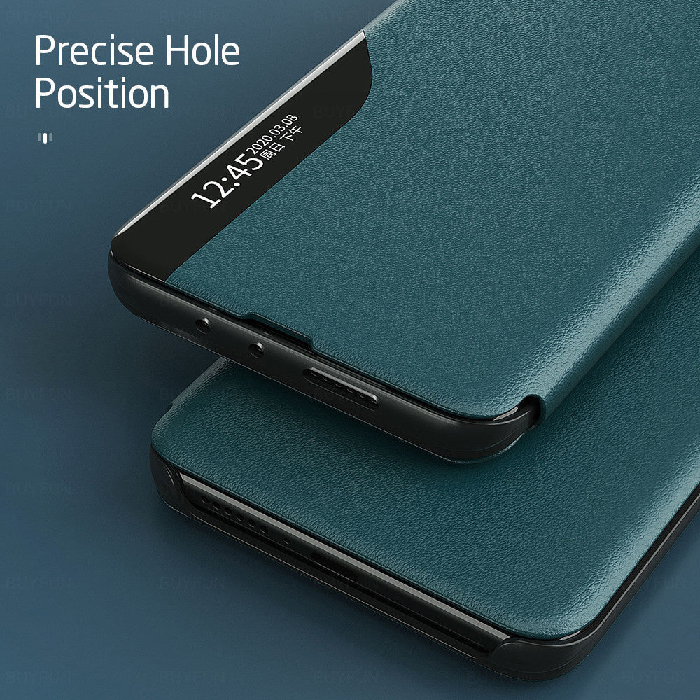 PU Leather Smart View Stand Flip Case For Oneplus 10 Pro