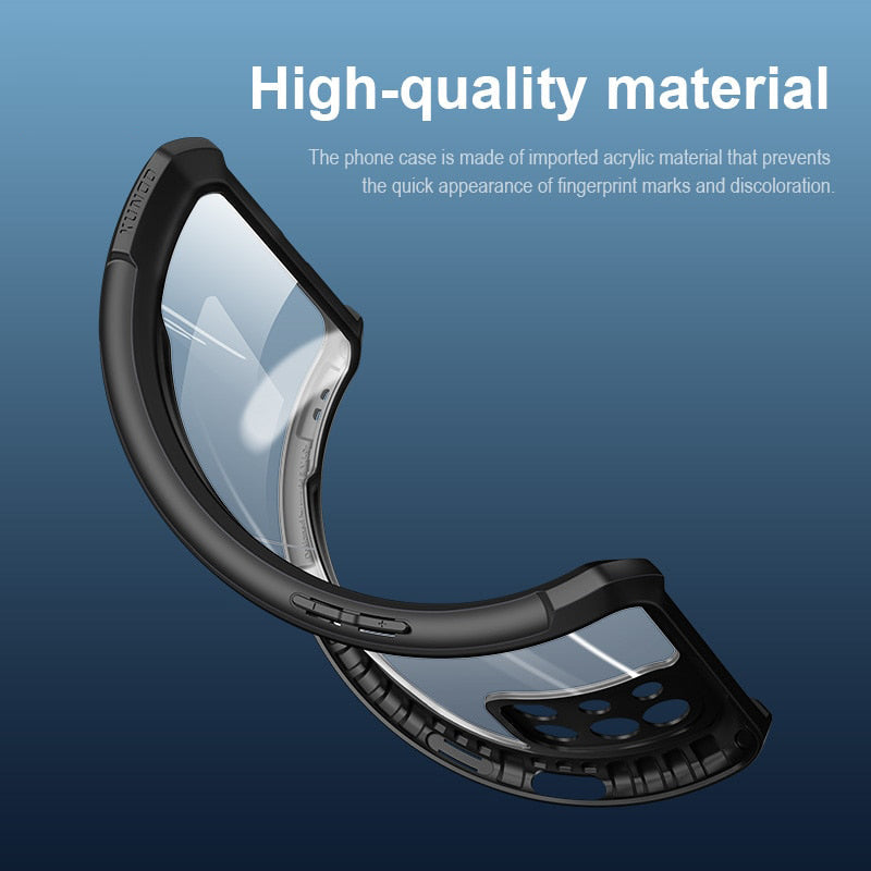 Anti-knock Heavy Duty Transparent Shockproof Bumper TPU + PC Back Case Cover for For OnePlus 9R - Premium Cases