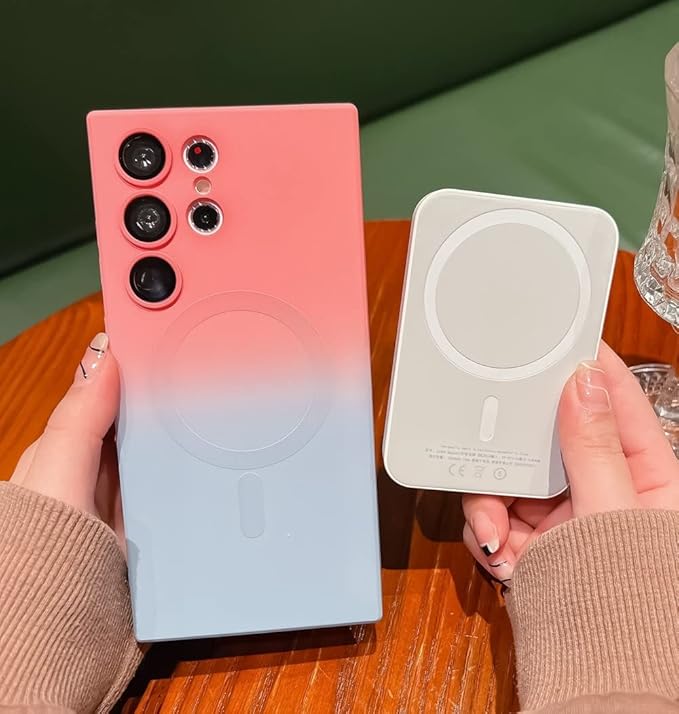 Multicolour MagSafe Soft Silicone Shockproof Case Samsung Galaxy S21 Ultra