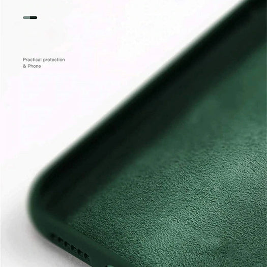 Liquid Silicon Soft Protective Case With Camera Protector For Samsung Galaxy A72