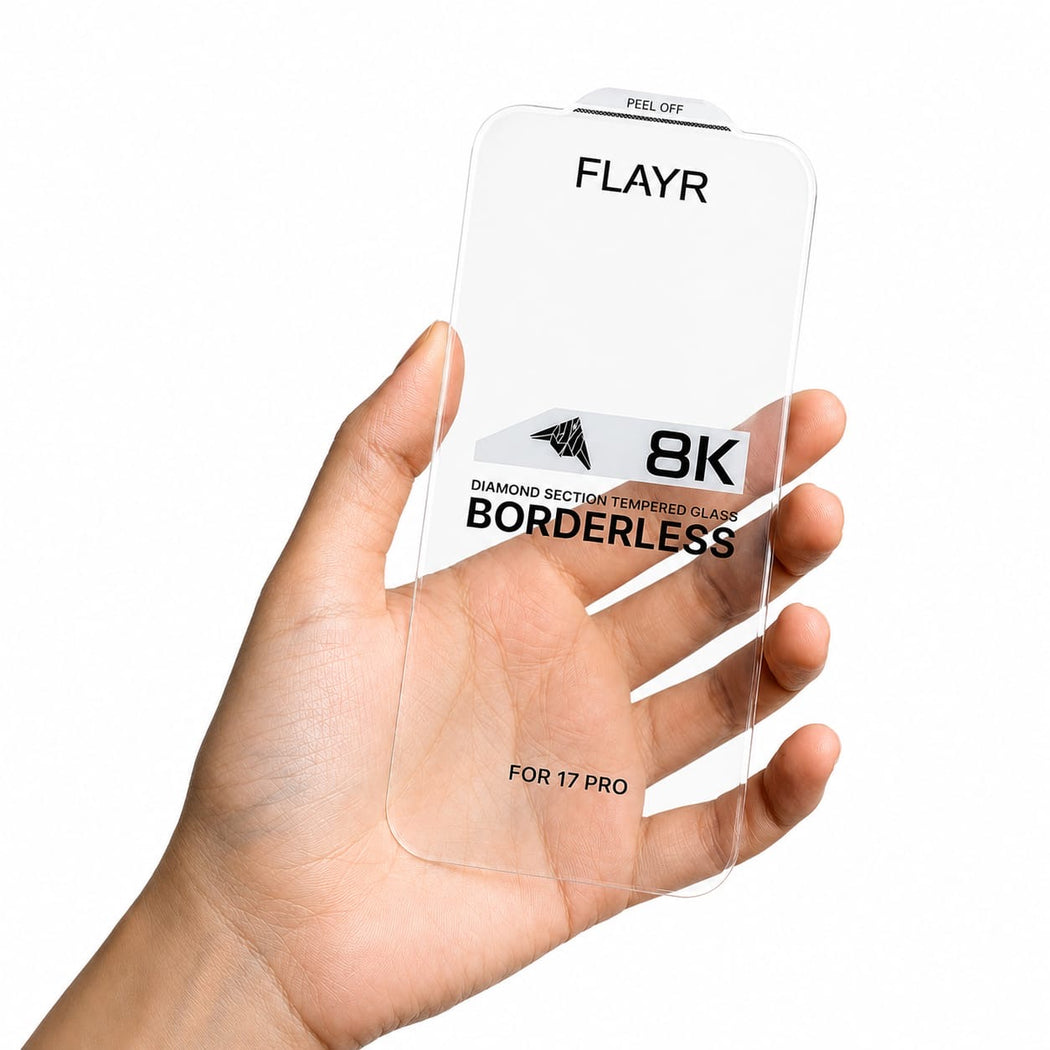 8K Flayer Borderless Ultra Hd Tempered Glass
