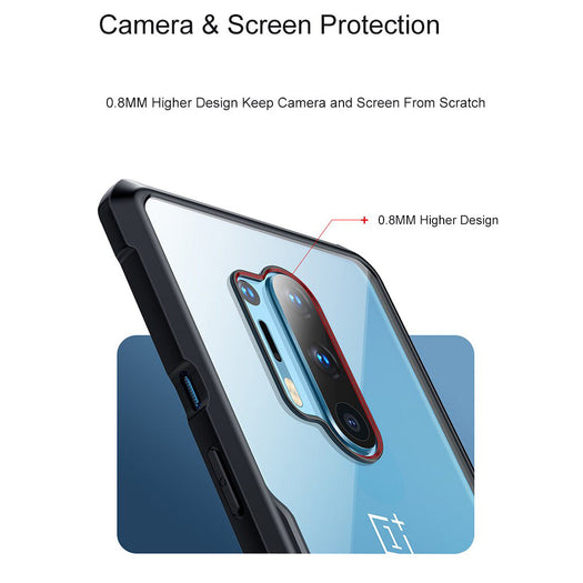 Anti-knock Heavy Duty Transparent Shockproof Bumper TPU + PC Back Case Cover for For OnePlus 8 Pro - Premium Cases