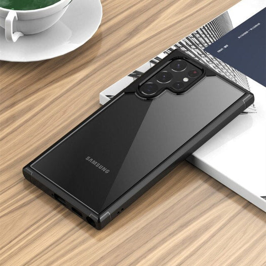 Shockproof Transparent Hard Back Soft Silicone Frame Case For Samsung Galaxy S22 - Premium Cases