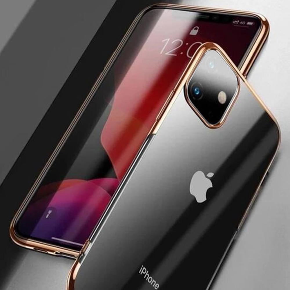 Baseus Ultra-Thin Transparent Sparkling Edge Case For iPhone 11