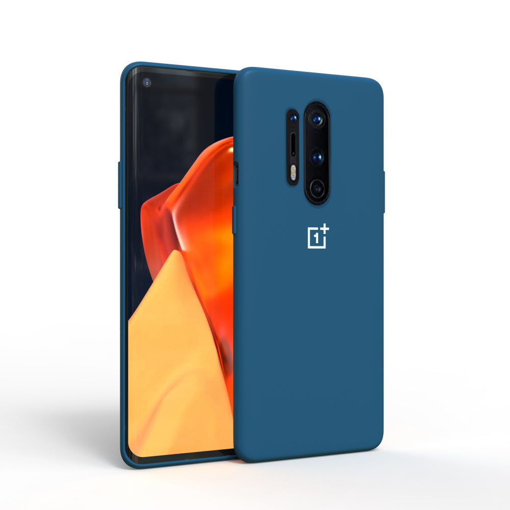 Premium Liquid Silicone Back Case Cover For OnePlus 8 Pro