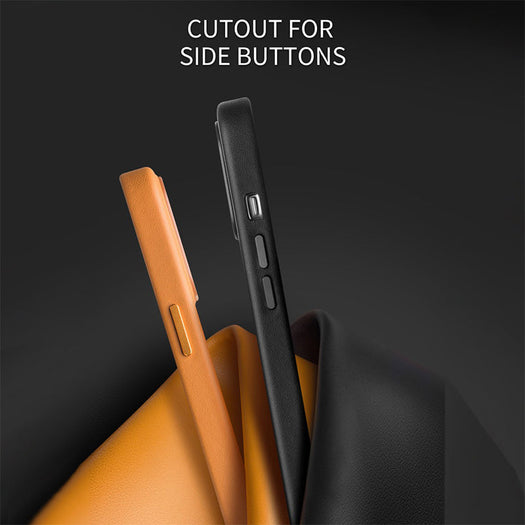 MagSafe Compatible Genuine Leather Case for Apple iPhone 13 Pro