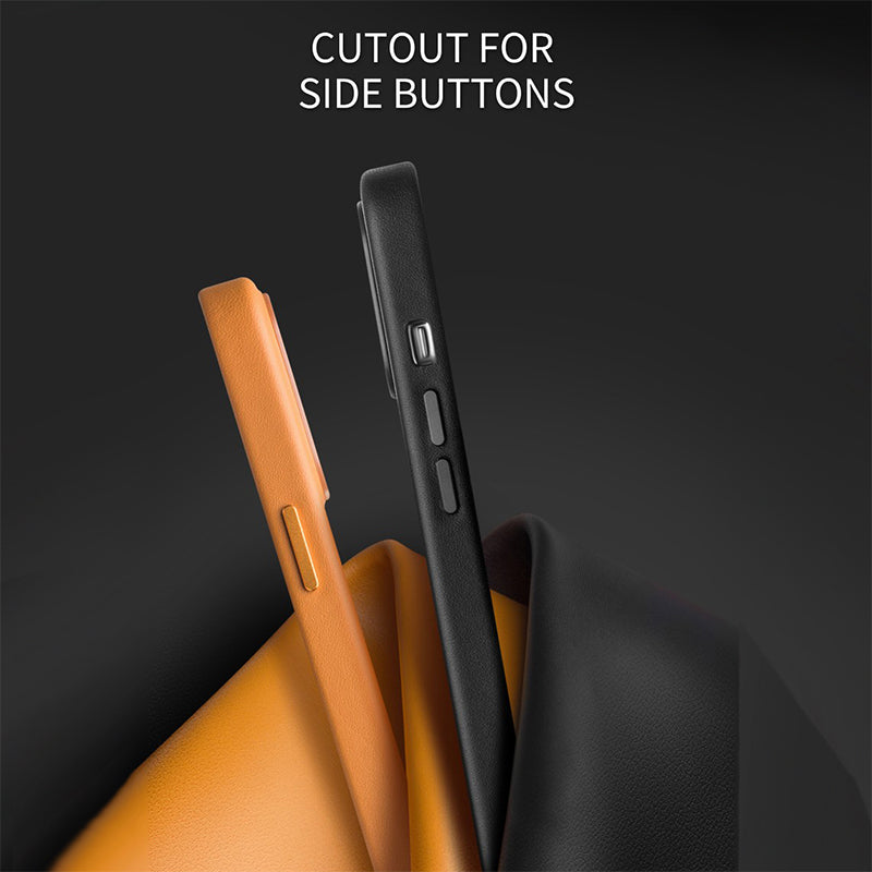 MagSafe Compatible Genuine Leather Case for Apple iPhone 13 Pro