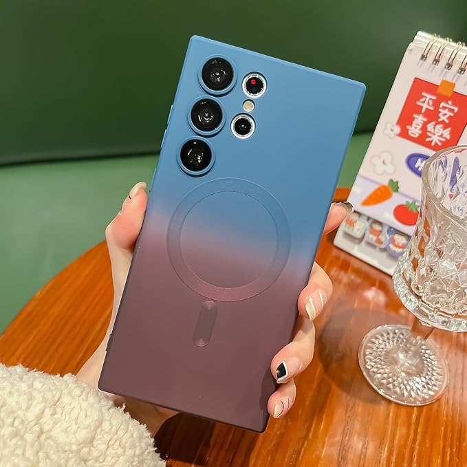 Multicolour MagSafe Soft Silicone Shockproof Case Samsung Galaxy S21 Ultra