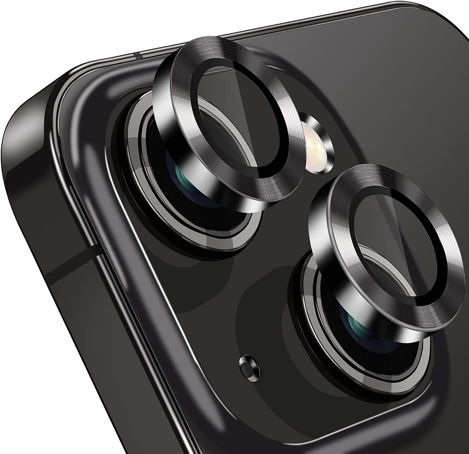 Ring Metal Camera Lens Protector Glass For iPhone 14 Plus