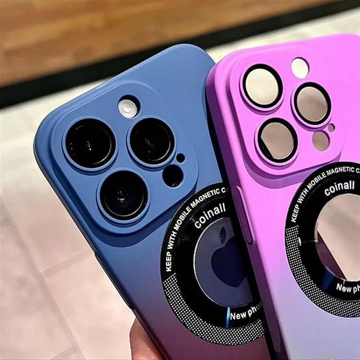 Luxury Gradient Design Camera Lens Protector for iPhone 15