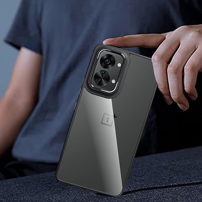 Luxury Plating Metal Camera Ring Transparent Case For ,2T