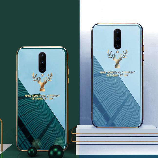 Luxury Electroplated Glass Back Case For OnePlus 7 Pro - planetcartonline
