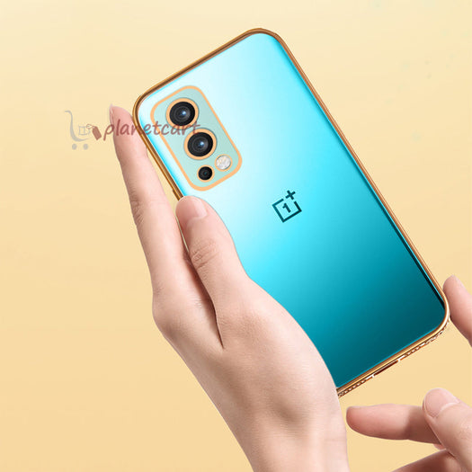 Premium Luxury 3D Flower Carved Plating Electroplated Side Frame Transparent Back Case Cover for OnePlus Nord 2 5G