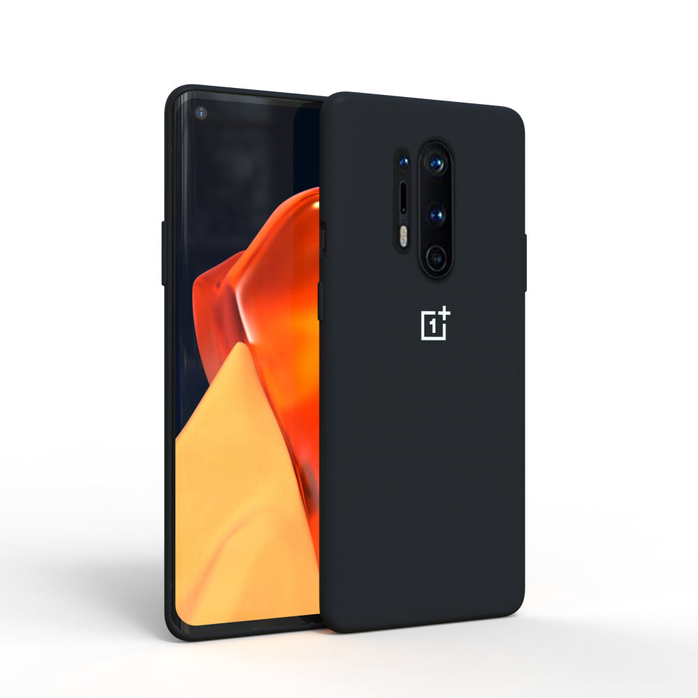 Premium Liquid Silicone Back Case Cover For OnePlus 8 Pro