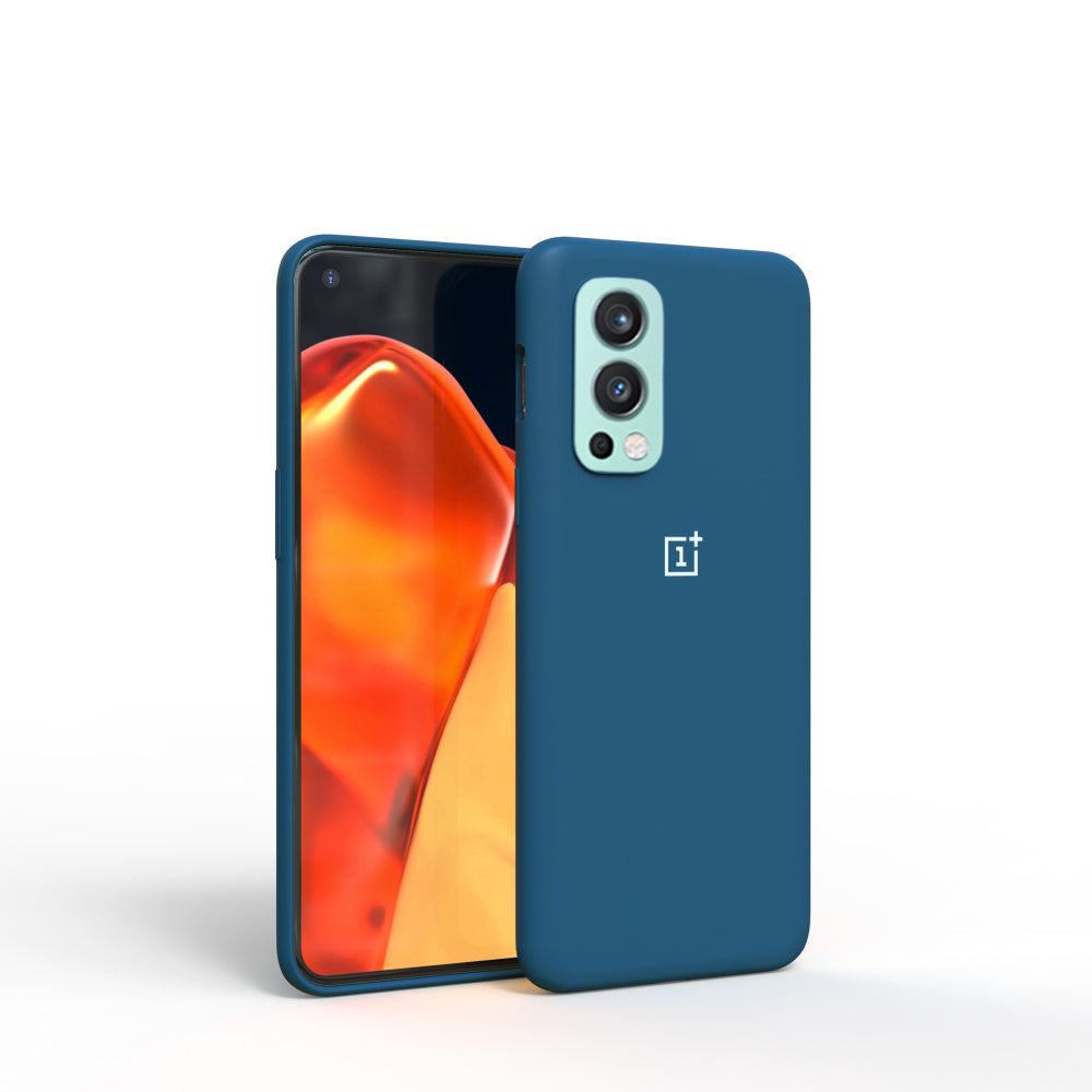 Premium Liquid Silicone Back Case Cover For OnePlus Nord 2
