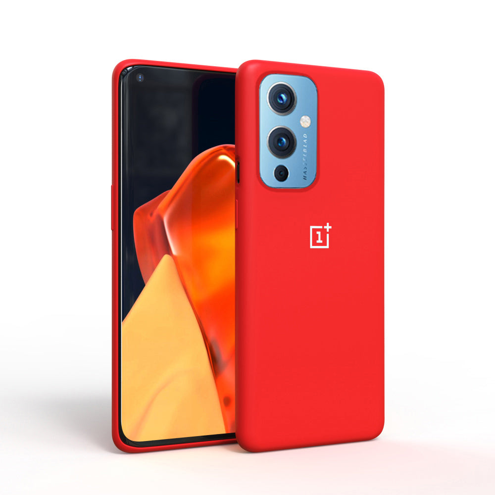 Premium Liquid Silicone Back Case Cover For OnePlus 9