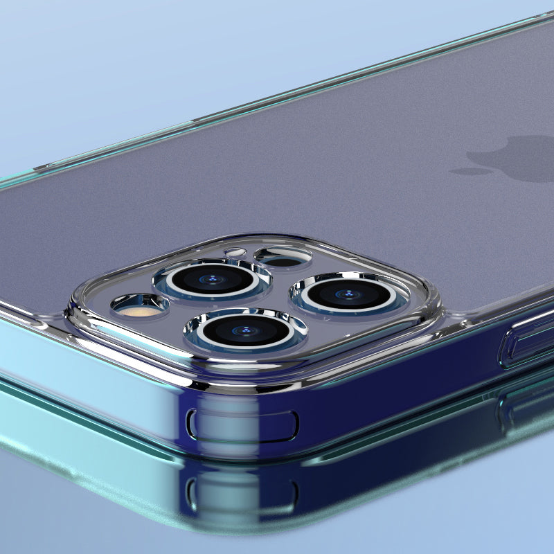 Transparent Frosted Back Case Cover For iPhone 13