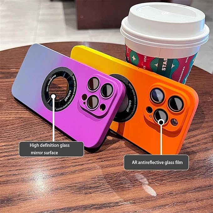 Luxury Gradient Design Camera Lens Protector for iPhone 15