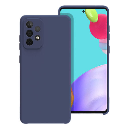 Liquid Silicon Soft Protective Case With Camera Protector For Samsung Galaxy A72