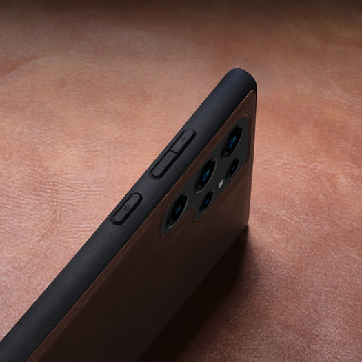 Luxury Leather Back Case For Samsung S23 Ultra