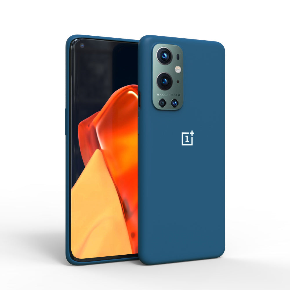 Premium Liquid Silicone Back Case Cover For OnePlus 9 Pro