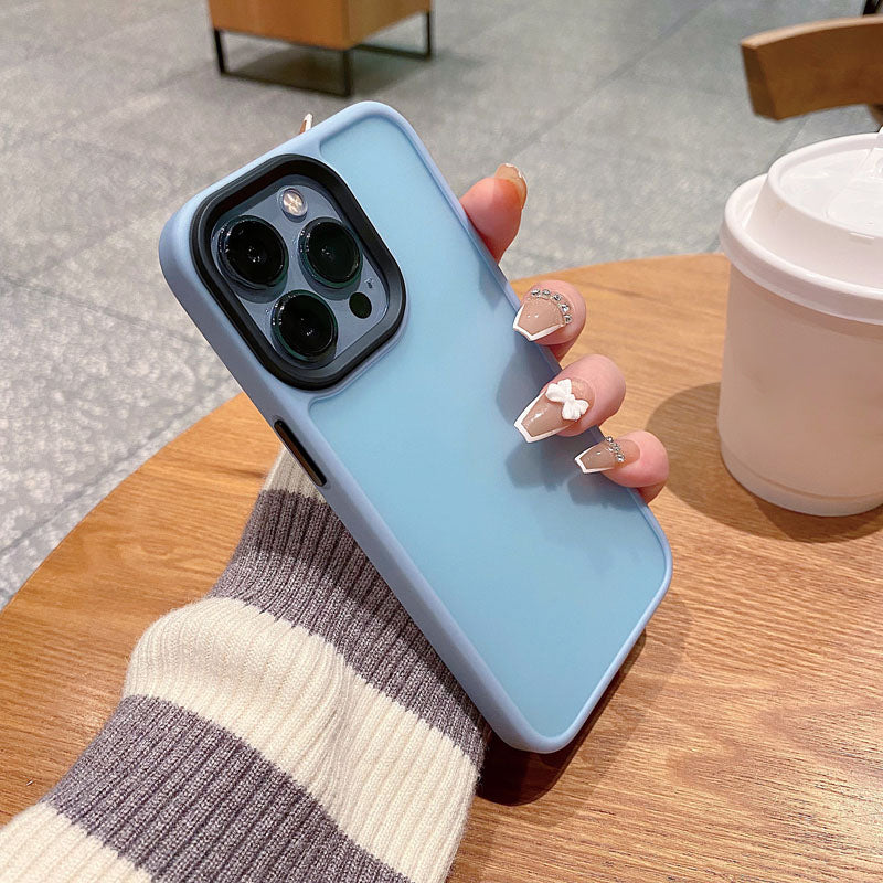 Forsted Transparent Matt Shockproof Heavy Duty Bumper TPU + PC Back Case Cover for iPhone 13