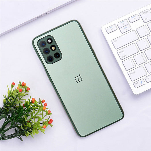 Premium Glossy Gold Edge Glass Back Case For Oneplus 9R - Premium Cases