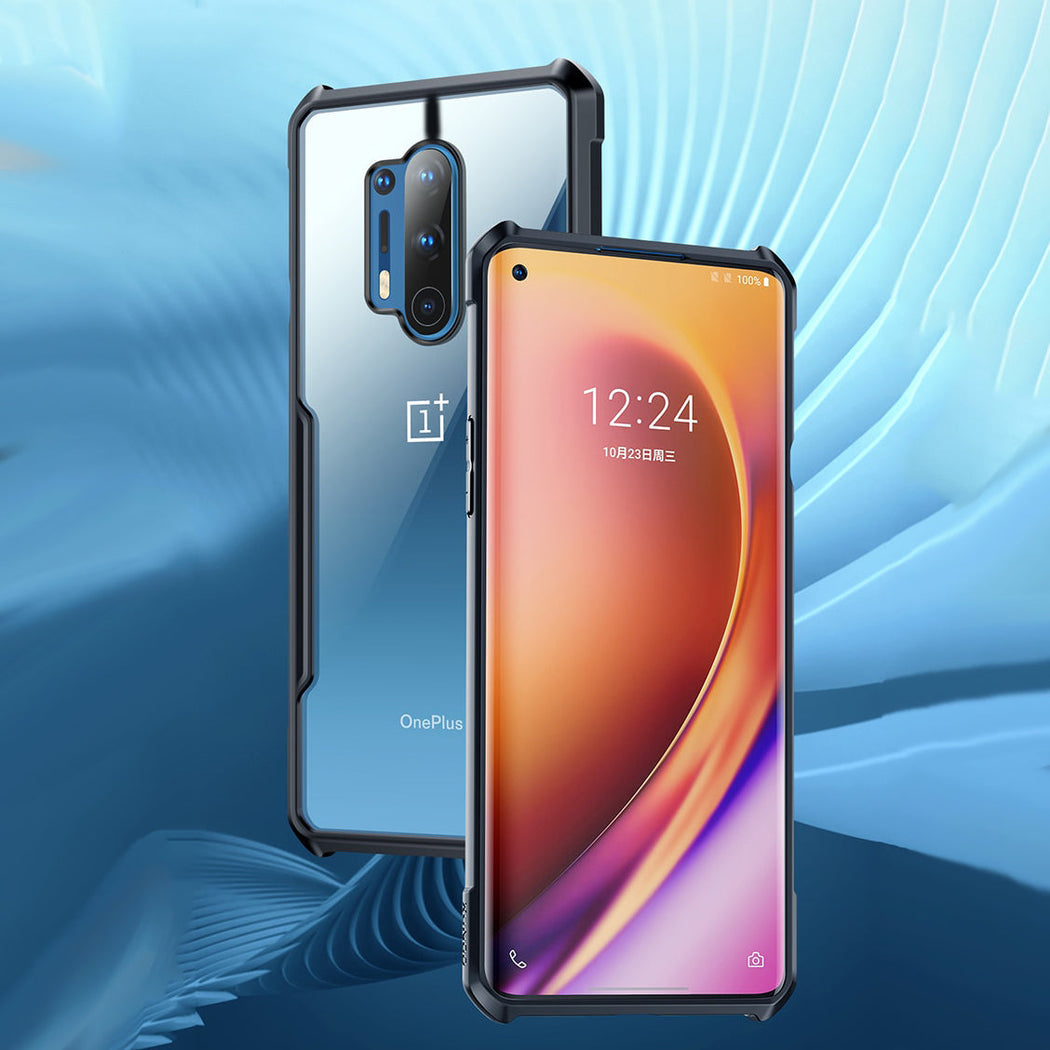 Anti-knock Heavy Duty Transparent Shockproof Bumper TPU + PC Back Case Cover for For OnePlus 8 Pro - Premium Cases