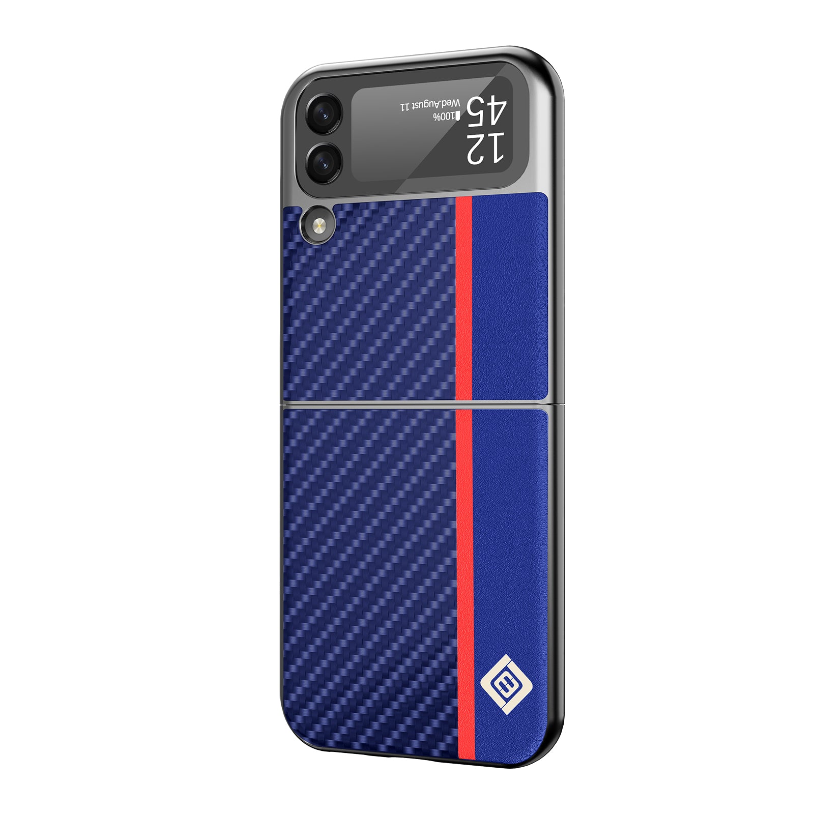 Premium Luxury Carbon Fiber Pattern Back Case for Samsung Galaxy Z Flip 3