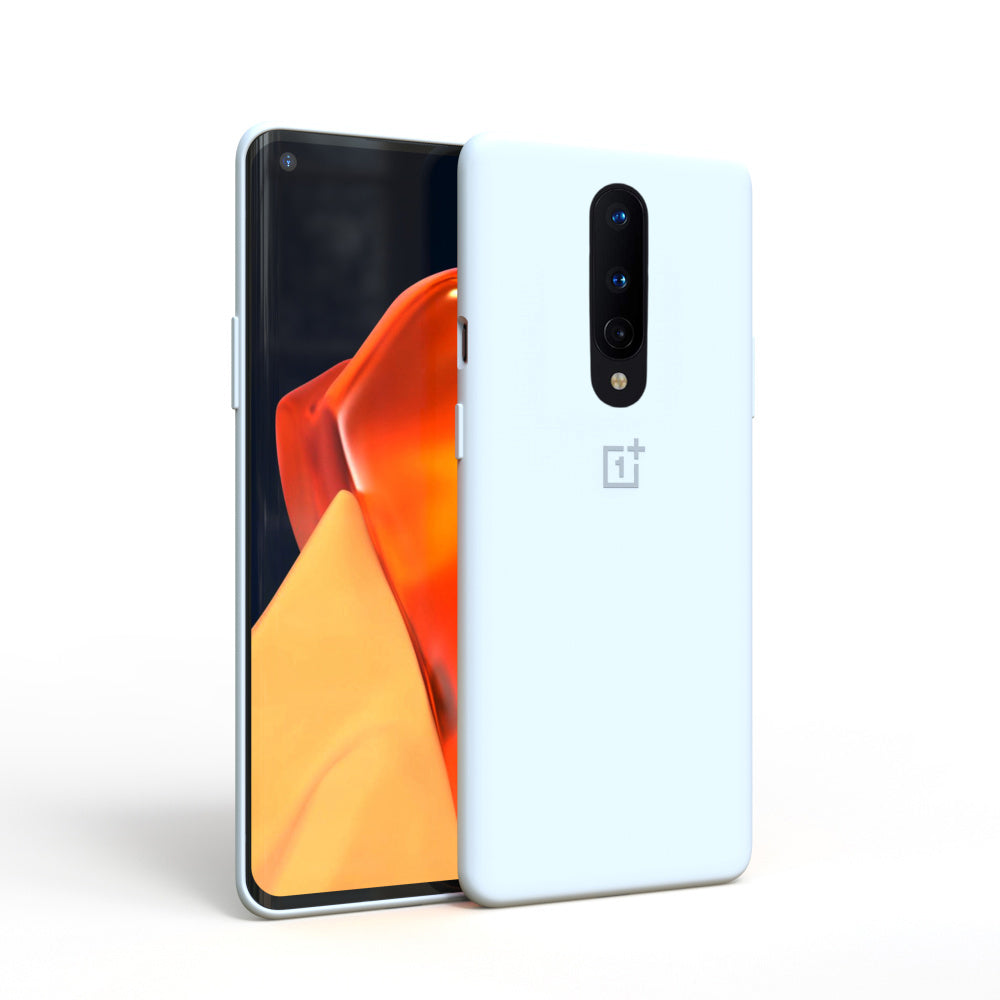 Premium Liquid Silicone Back Case Cover For OnePlus 8