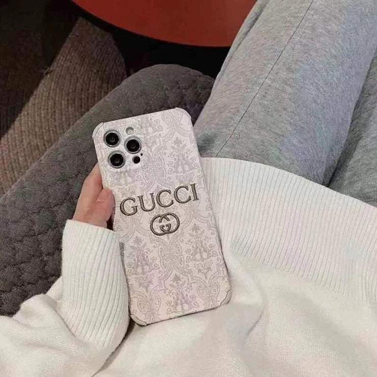 Premium Luxury Embroidery Back Case Cover For iPhone 13 Pro Max