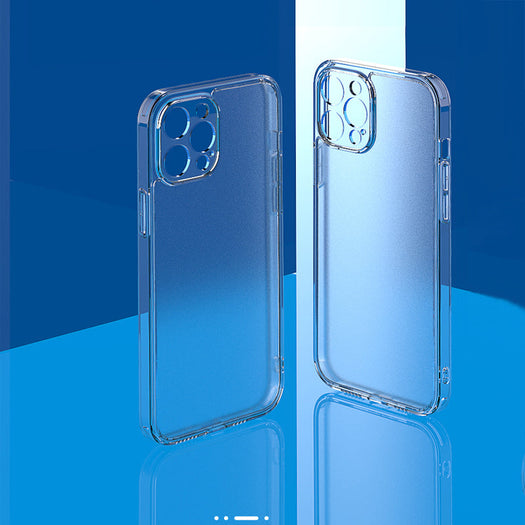 Transparent Frosted Back Case Cover For iPhone 13