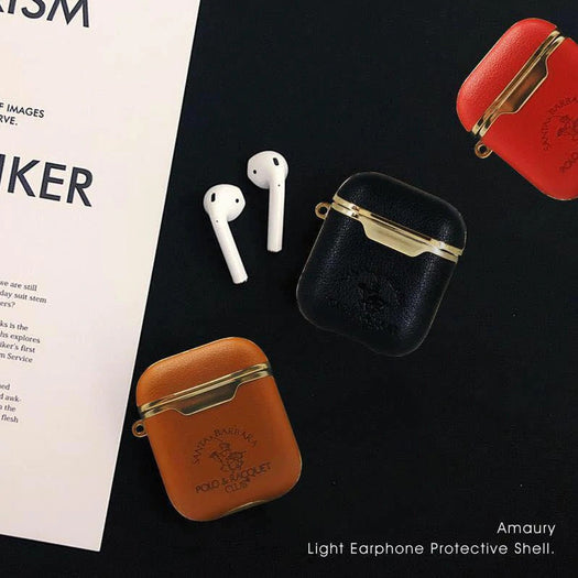 Santa Barbara Amaury Series Genuine Leather Case for Airpods - Premium Cases