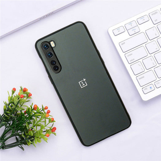 Special Edition Matte Finish Silicone Glass Back Case For Oneplus Nord - Premium Cases